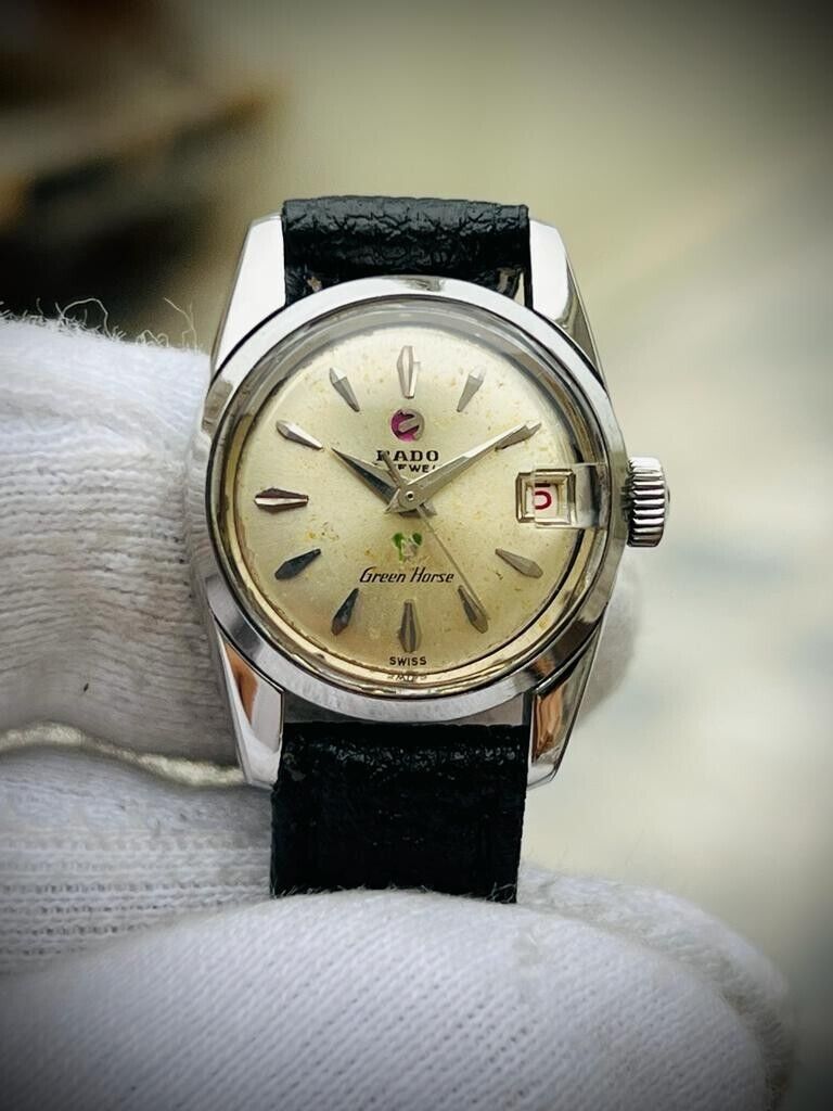 Vintage Rado Green Horse Automatic Ladies Watch, Swiss 22mm - Grab A Watch Co