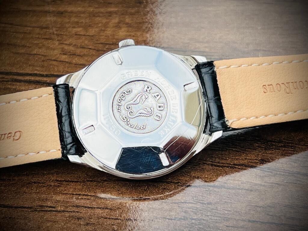 Vintage Rado Green Horse Deluxe FIJO 11750 Automatic 30J Mens Watch, 38mm, Rare - Grab A Watch Co