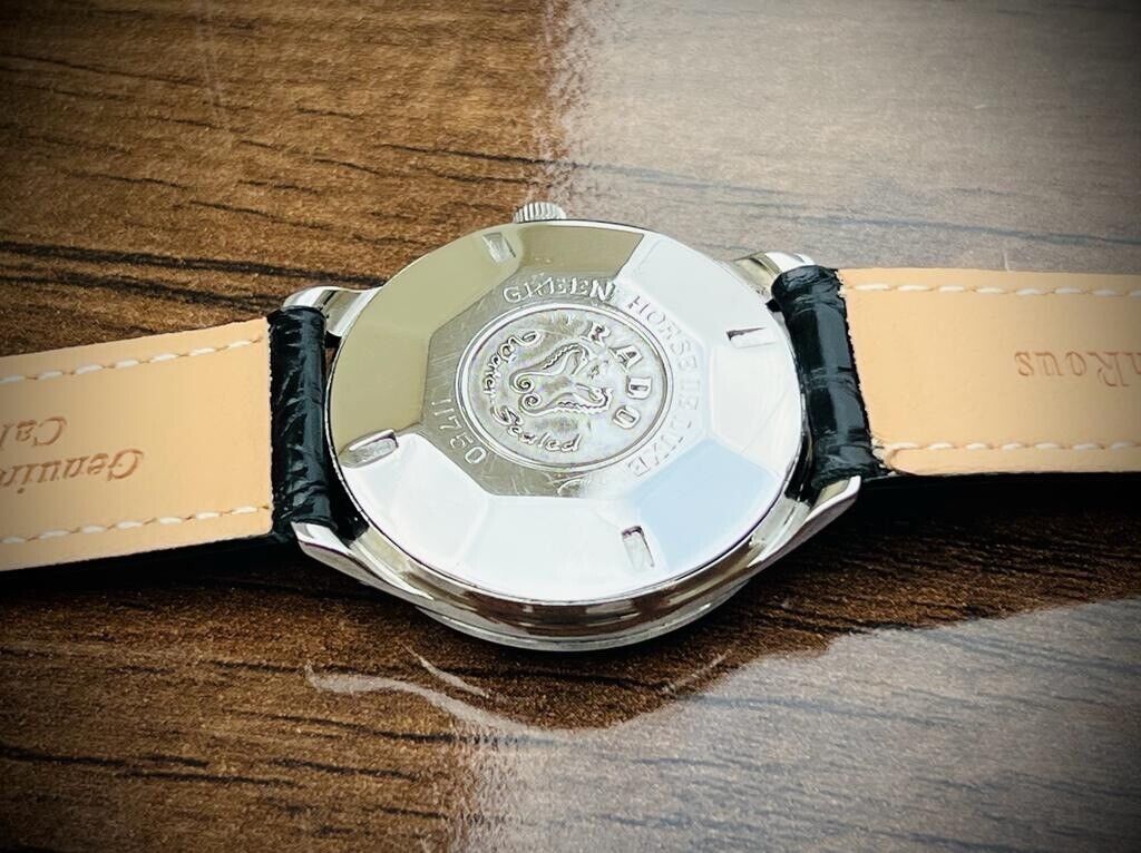 Vintage Rado Green Horse Deluxe FIJO 11750 Automatic 30J Mens Watch, 38mm, Rare - Grab A Watch Co