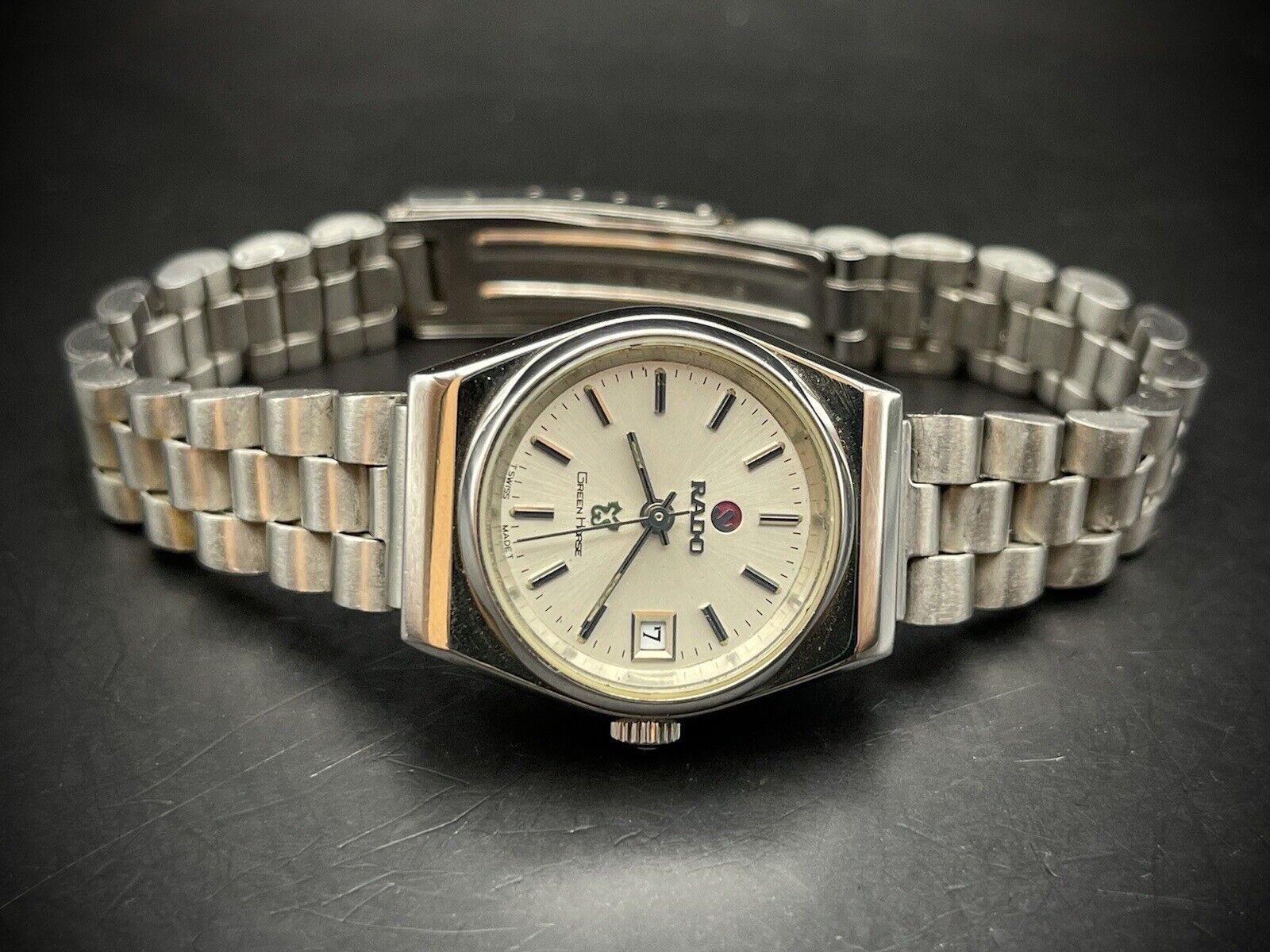 Vintage Rado Green Horse President Bracelet Automatic Ladies Watch, Gift, Swiss - Grab A Watch Co