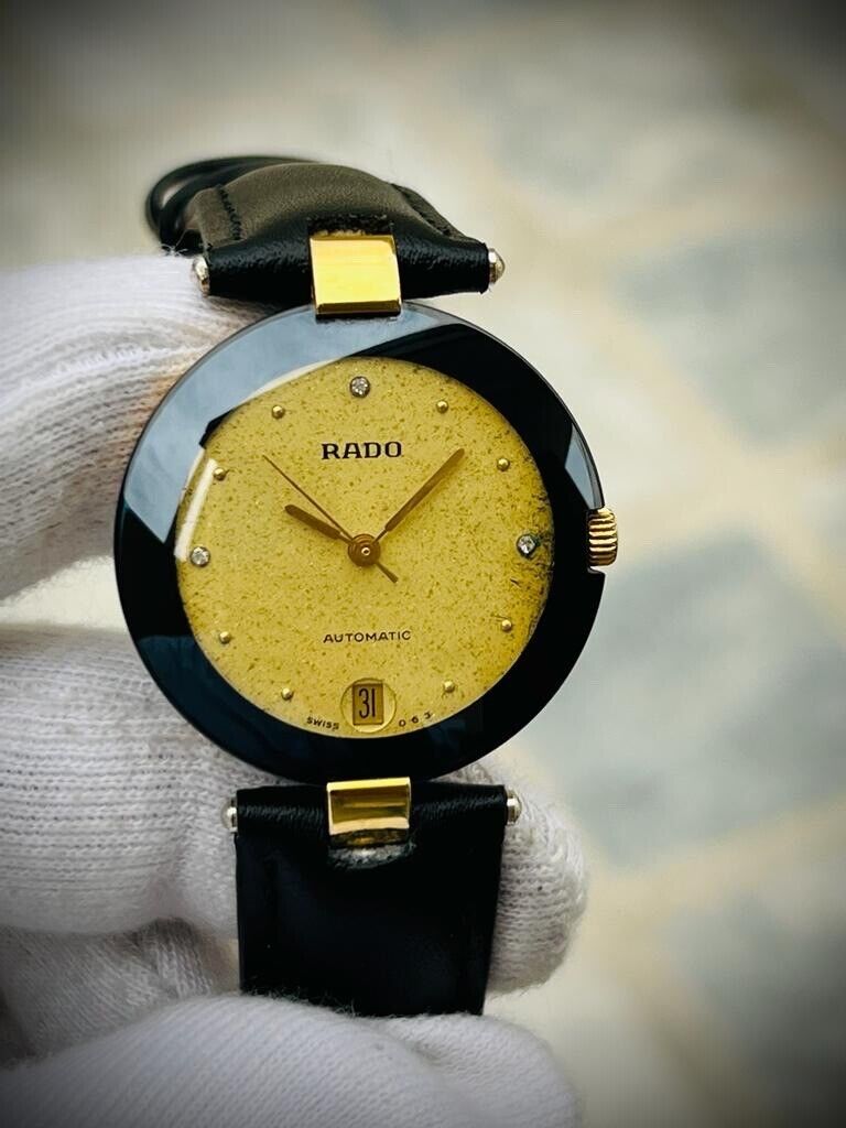 Vintage Rado La Coupole Jubile Automatic 629.3637.2 Sapphire Diamond Dial 33mm - Grab A Watch Co