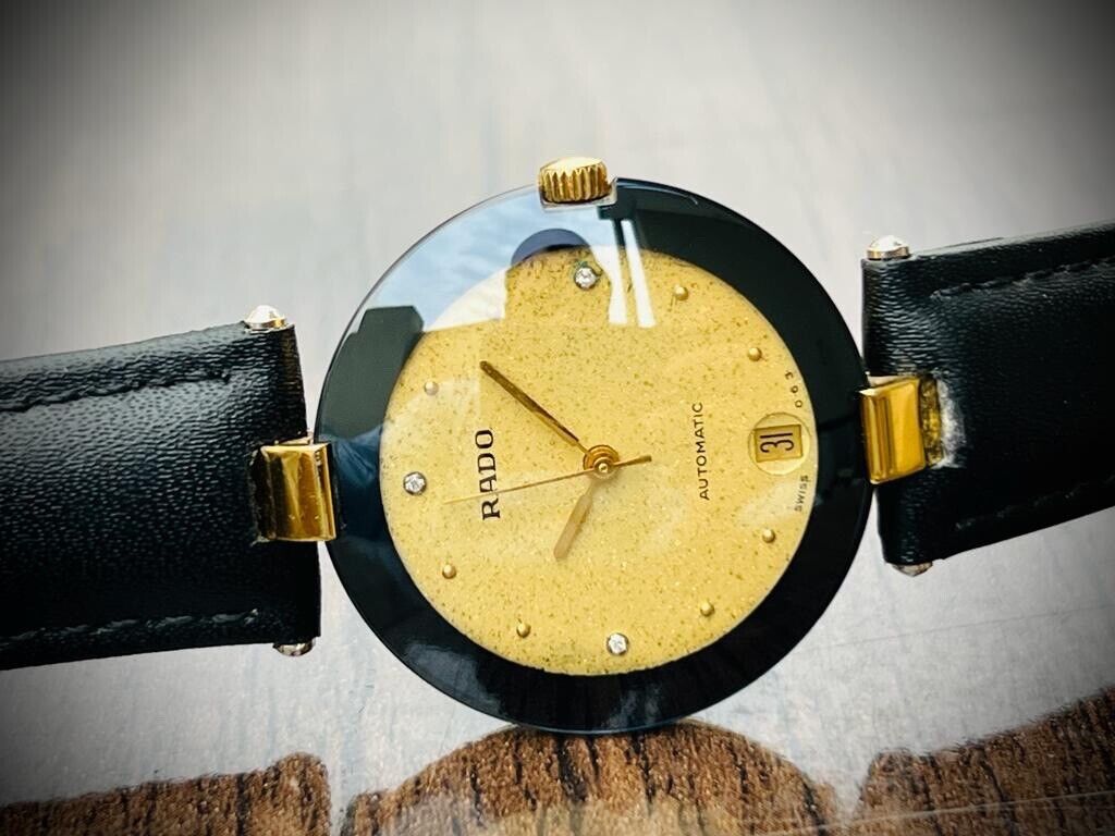 Vintage Rado La Coupole Jubile Automatic 629.3637.2 Sapphire Diamond Dial 33mm - Grab A Watch Co