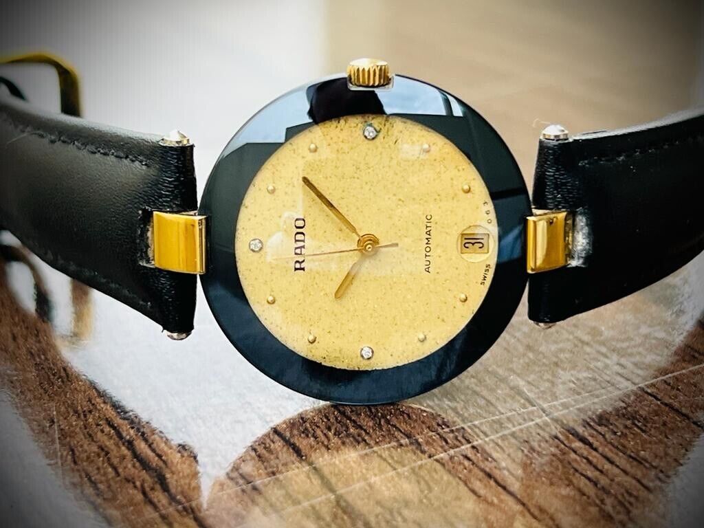 Vintage Rado La Coupole Jubile Automatic 629.3637.2 Sapphire Diamond Dial 33mm - Grab A Watch Co