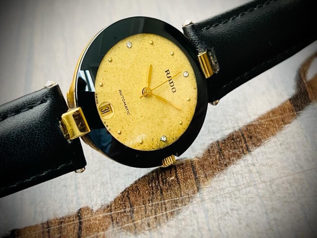 Vintage Rado La Coupole Jubile Automatic 629.3637.2 Sapphire Diamond Dial 33mm - Grab A Watch Co