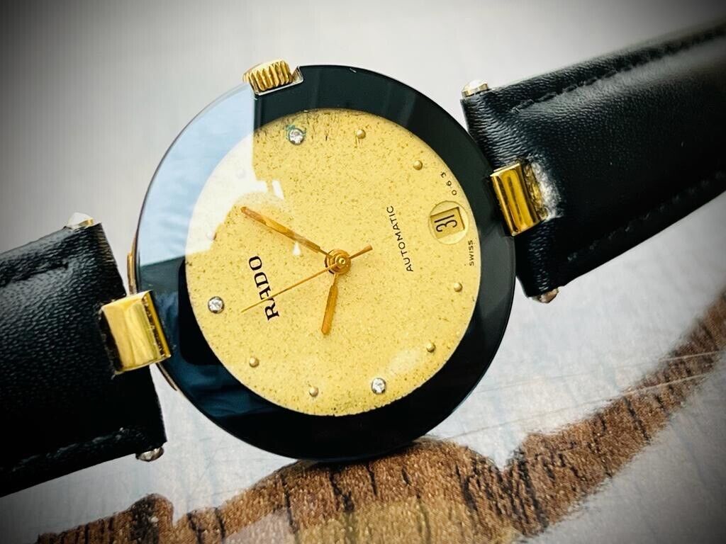 Vintage Rado La Coupole Jubile Automatic 629.3637.2 Sapphire Diamond Dial 33mm - Grab A Watch Co