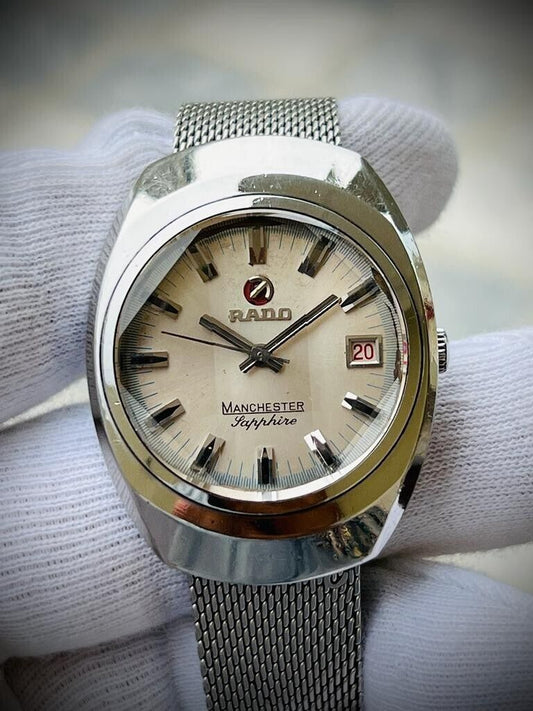 Vintage Rado Manchester 35mm Automatic Gents Watch, Swiss Made - Grab A Watch Co