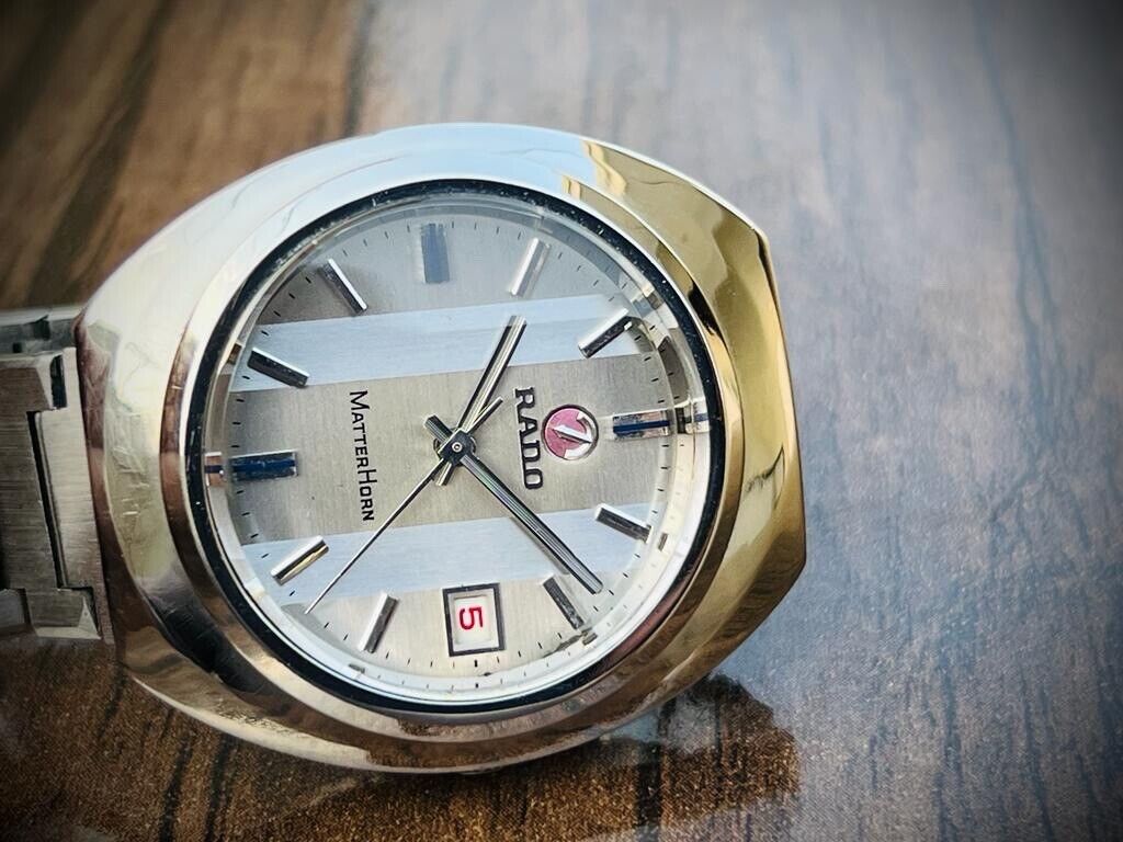 Vintage Rado MatterHorn NOS 39mm Automatic Gents Watch, Swiss Made - Grab A Watch Co