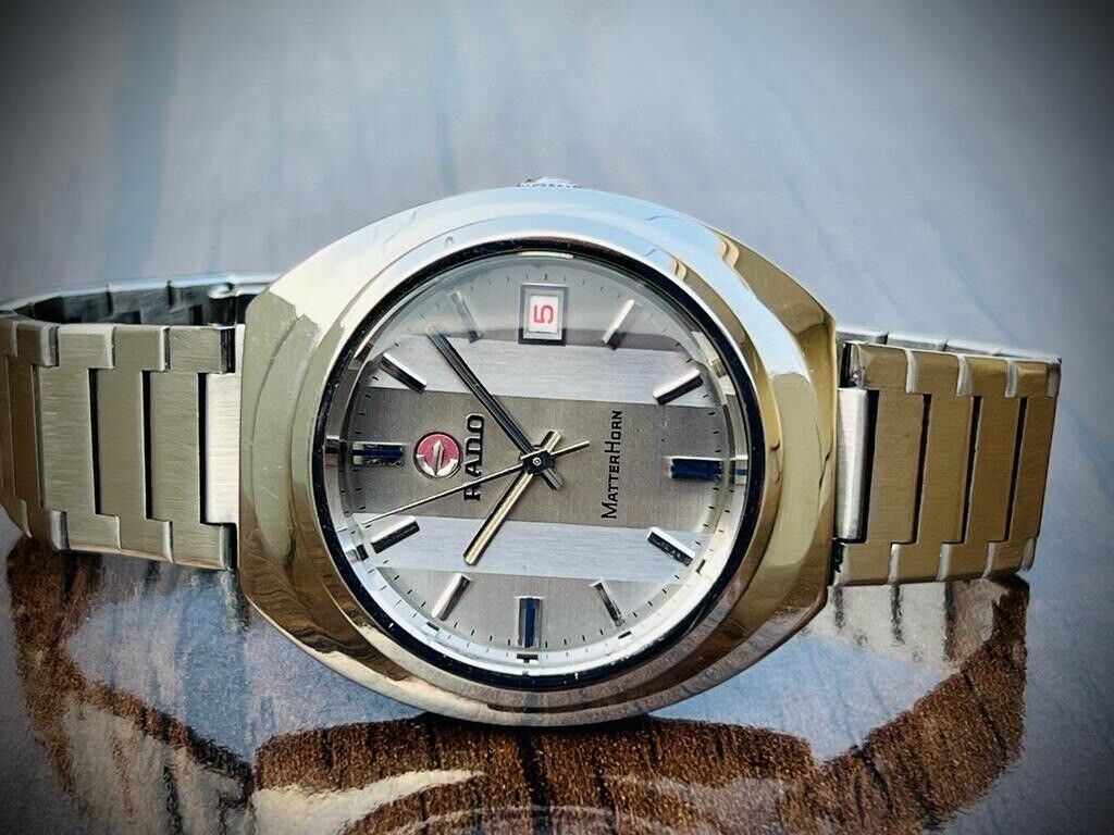 Vintage Rado MatterHorn NOS 39mm Automatic Gents Watch, Swiss Made - Grab A Watch Co