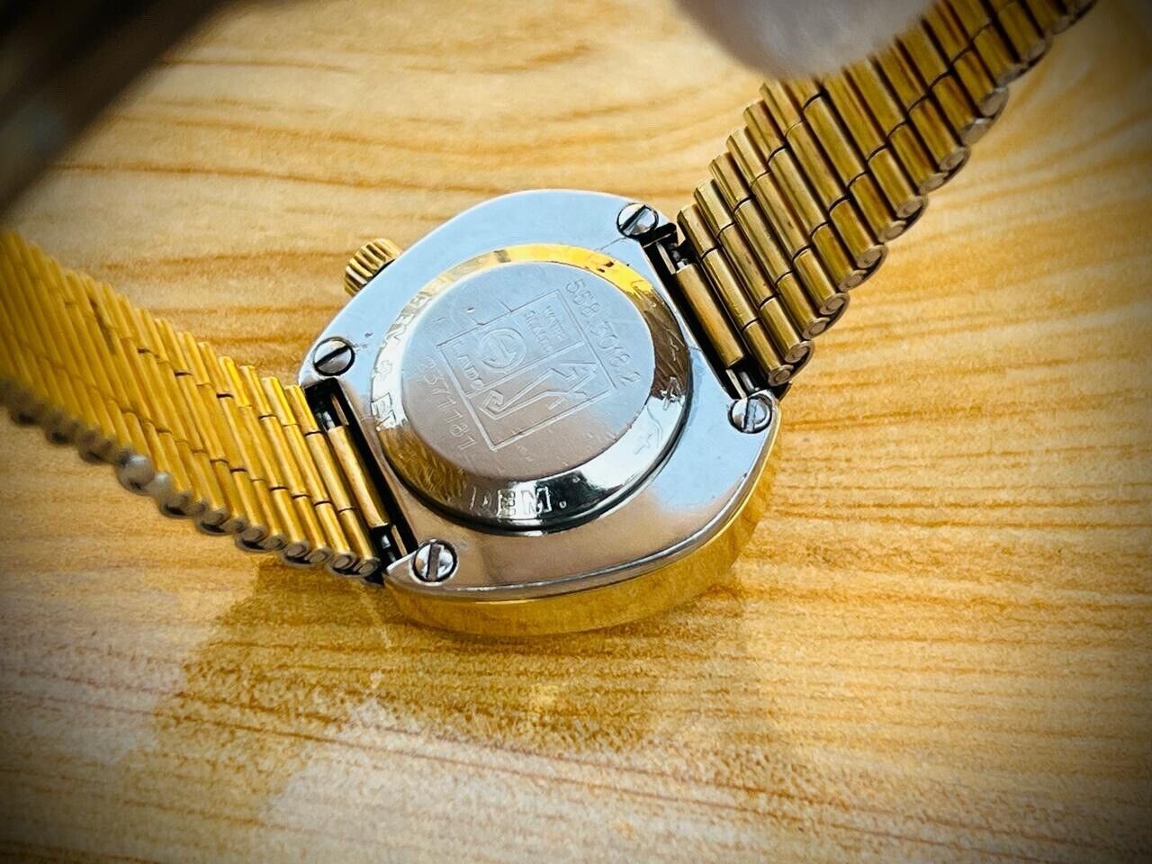 Vintage Rado NCC 444 Gold Automatic Ladies Watch, Swiss 30mm NOS - Grab A Watch Co