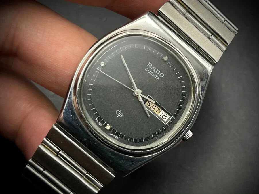 Vintage Rado Quartz Dress Watch, 34mm Gents Watch, Gift, Swiss Made - Grab A Watch Co