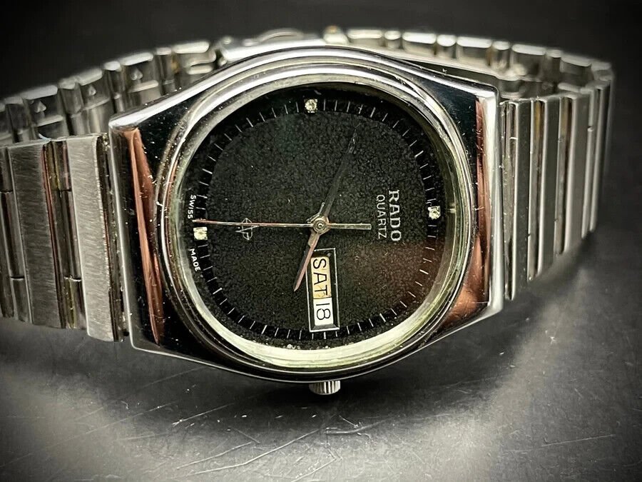 Vintage Rado Quartz Dress Watch, 34mm Gents Watch, Gift, Swiss Made - Grab A Watch Co