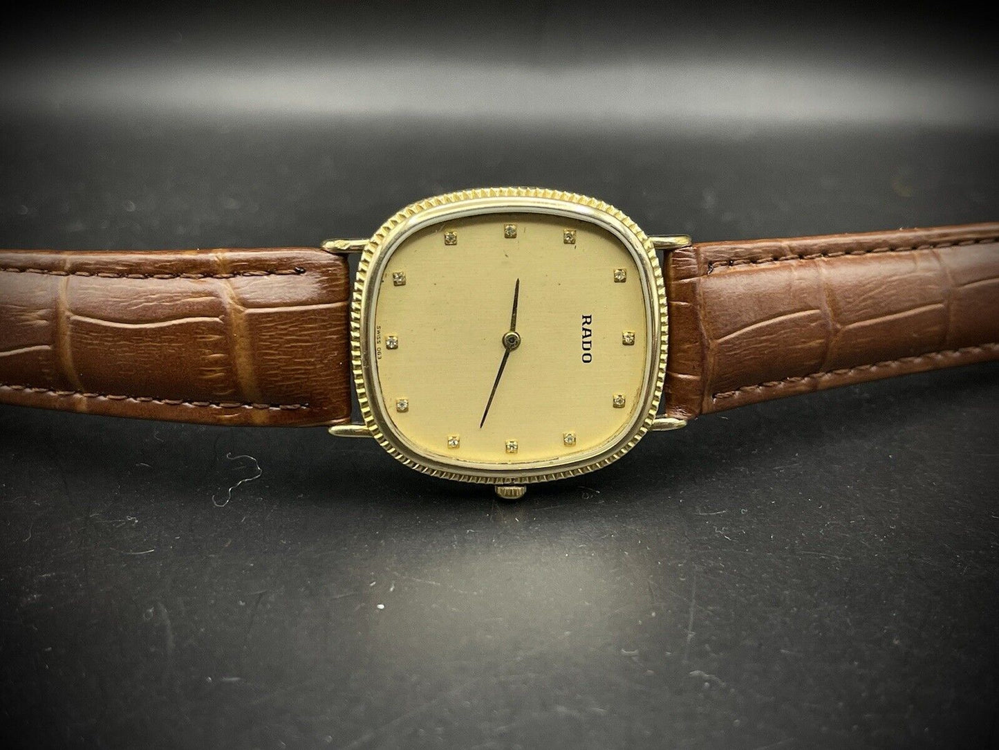 Vintage Rado Quartz Slim Dress Watch, 30mm Gents Watch, Gift, Swiss Made,Perfect - Grab A Watch Co