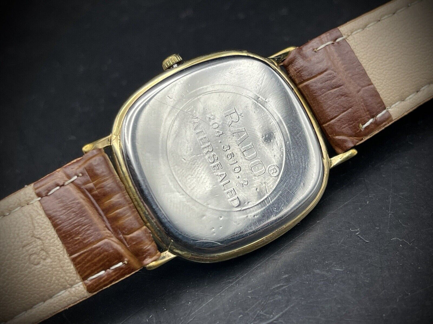 Vintage Rado Quartz Slim Dress Watch, 30mm Gents Watch, Gift, Swiss Made,Perfect - Grab A Watch Co