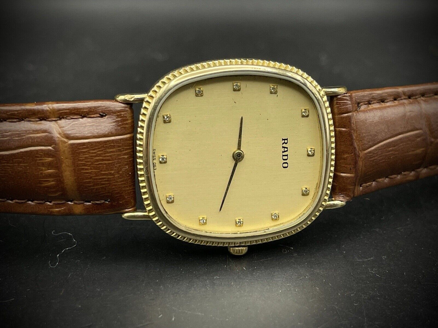 Vintage Rado Quartz Slim Dress Watch, 30mm Gents Watch, Gift, Swiss Made,Perfect - Grab A Watch Co