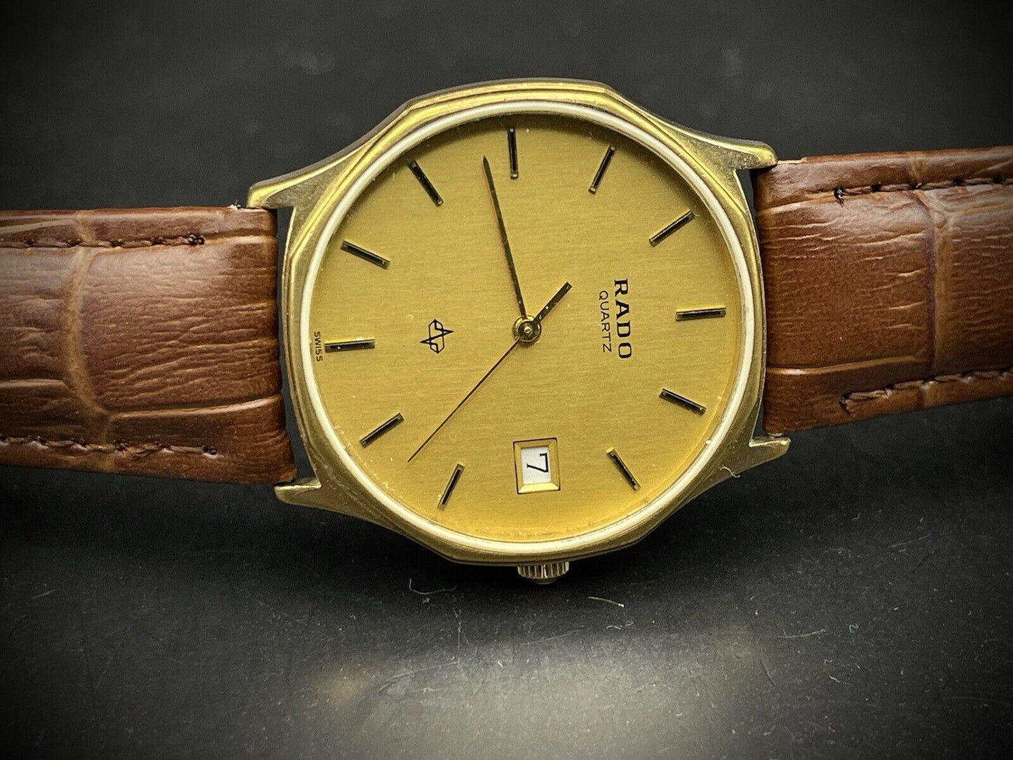 Vintage Rado Quartz Slim Dress Watch, 31mm Gents Watch, Gift, Swiss Made,Perfect - Grab A Watch Co