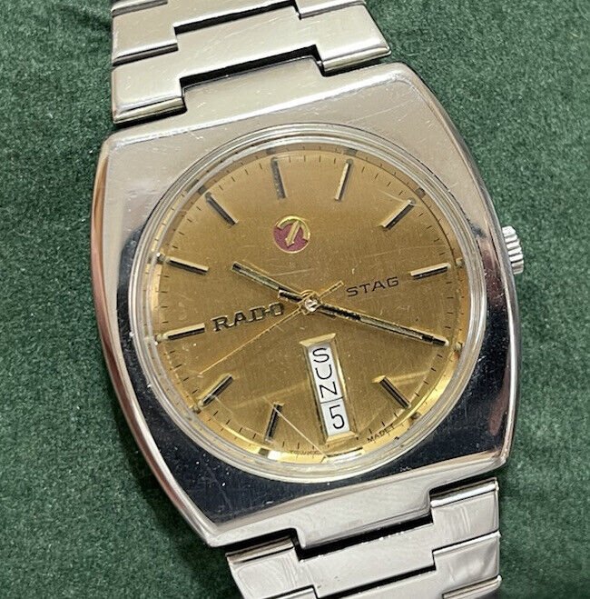 Vintage Rado STAG Automatic Gents Watch, 35mm Dress Watch, Swiss Made - Grab A Watch Co