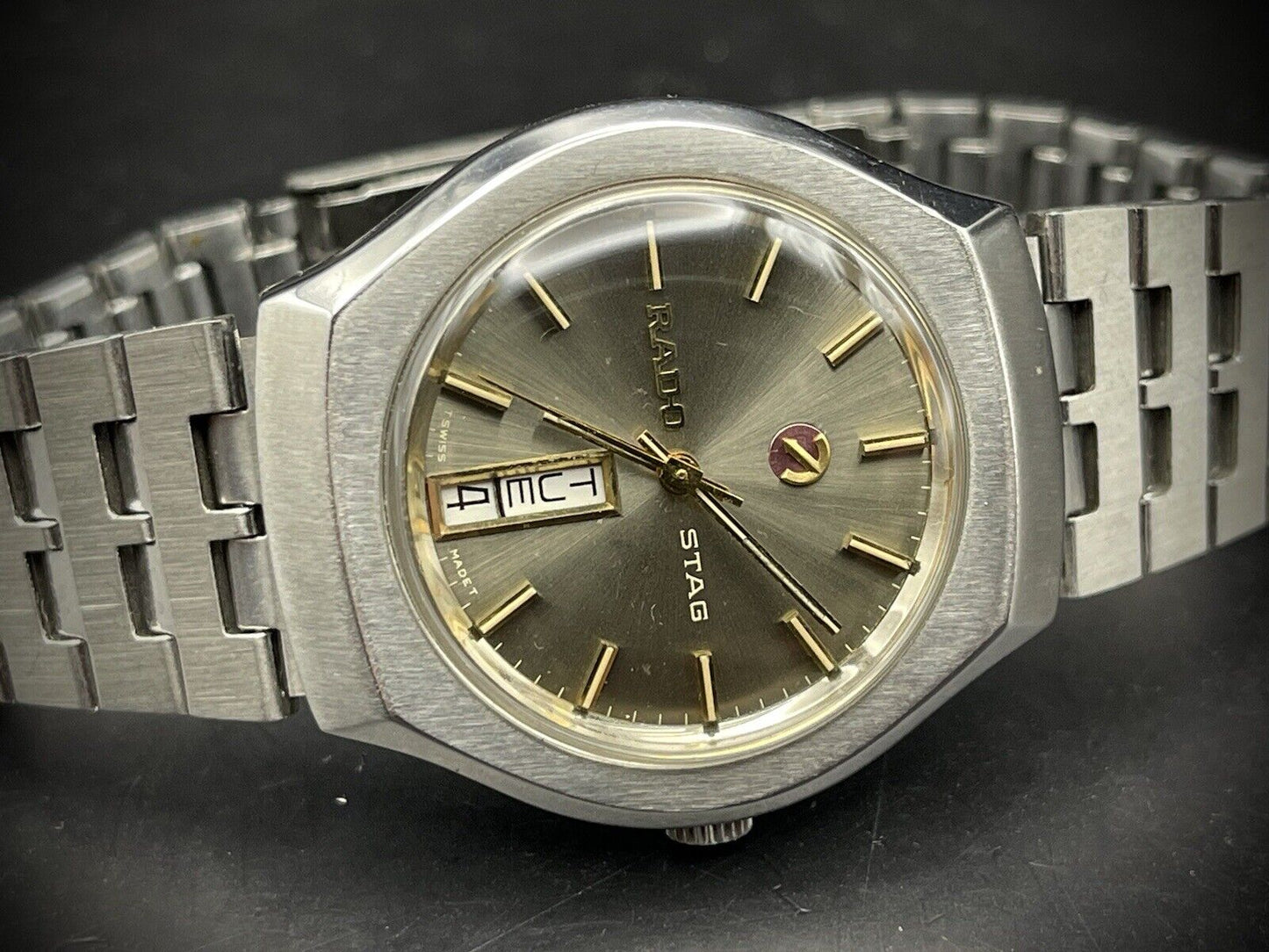 Vintage Rado STAG Automatic Gents Watch, 35mm Perfect Watch, Swiss Made - Grab A Watch Co