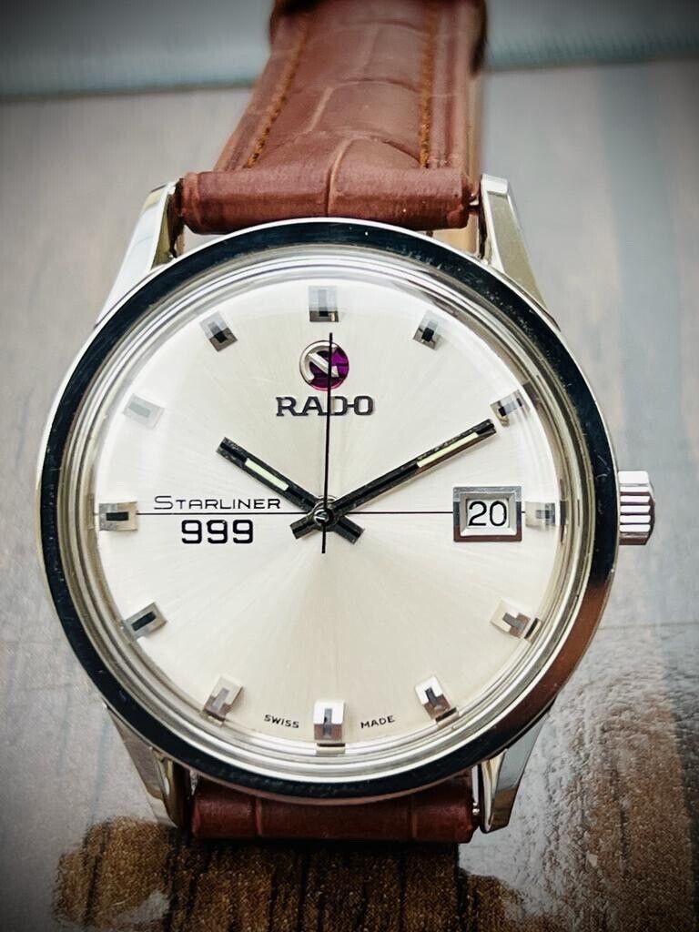 Vintage Rado Starliner 999 Automatic Gents Watch, Swiss Made, Perfection 37mm - Grab A Watch Co