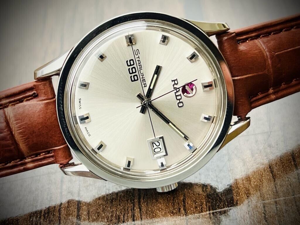 Vintage Rado Starliner 999 Automatic Gents Watch, Swiss Made, Perfection 37mm - Grab A Watch Co