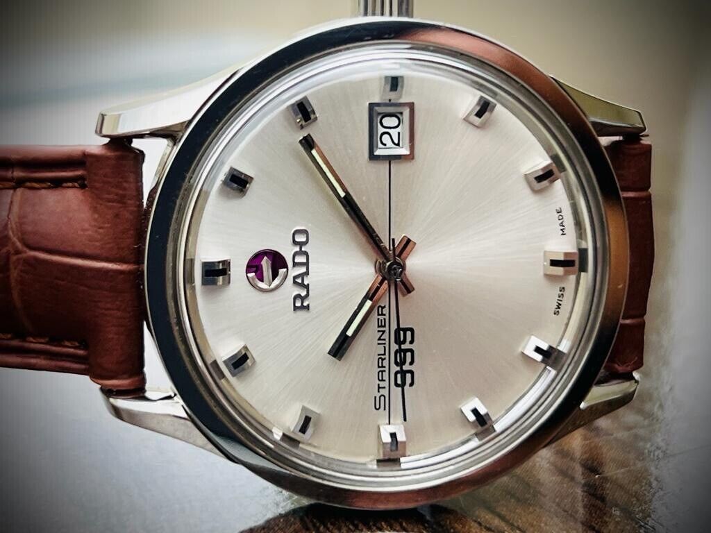 Vintage Rado Starliner 999 Automatic Gents Watch, Swiss Made, Perfection 37mm - Grab A Watch Co