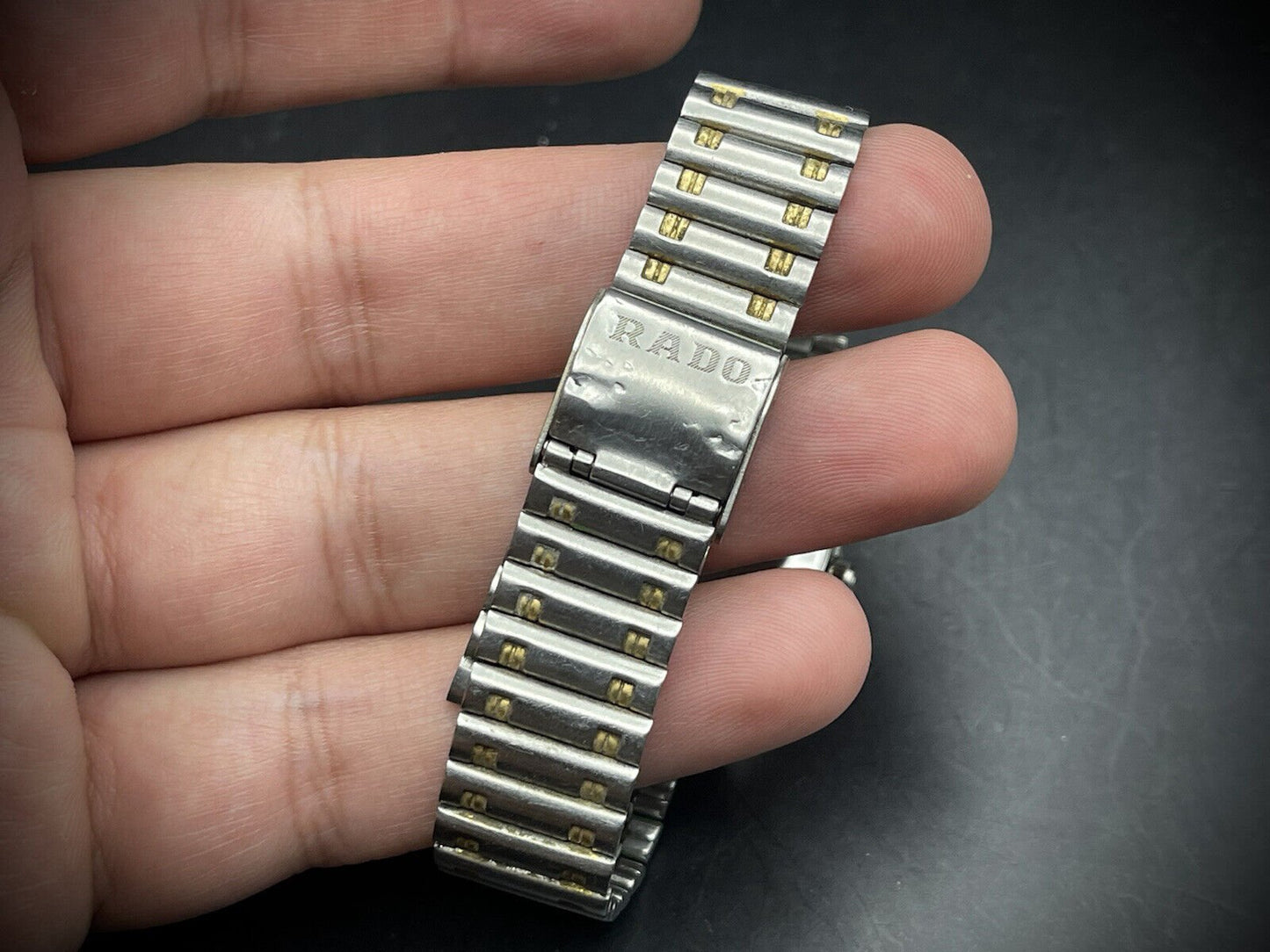Vintage Rado Voyager Black Diamond Dial 2/Tone Rare Automatic Mens Watch, Swiss - Grab A Watch Co