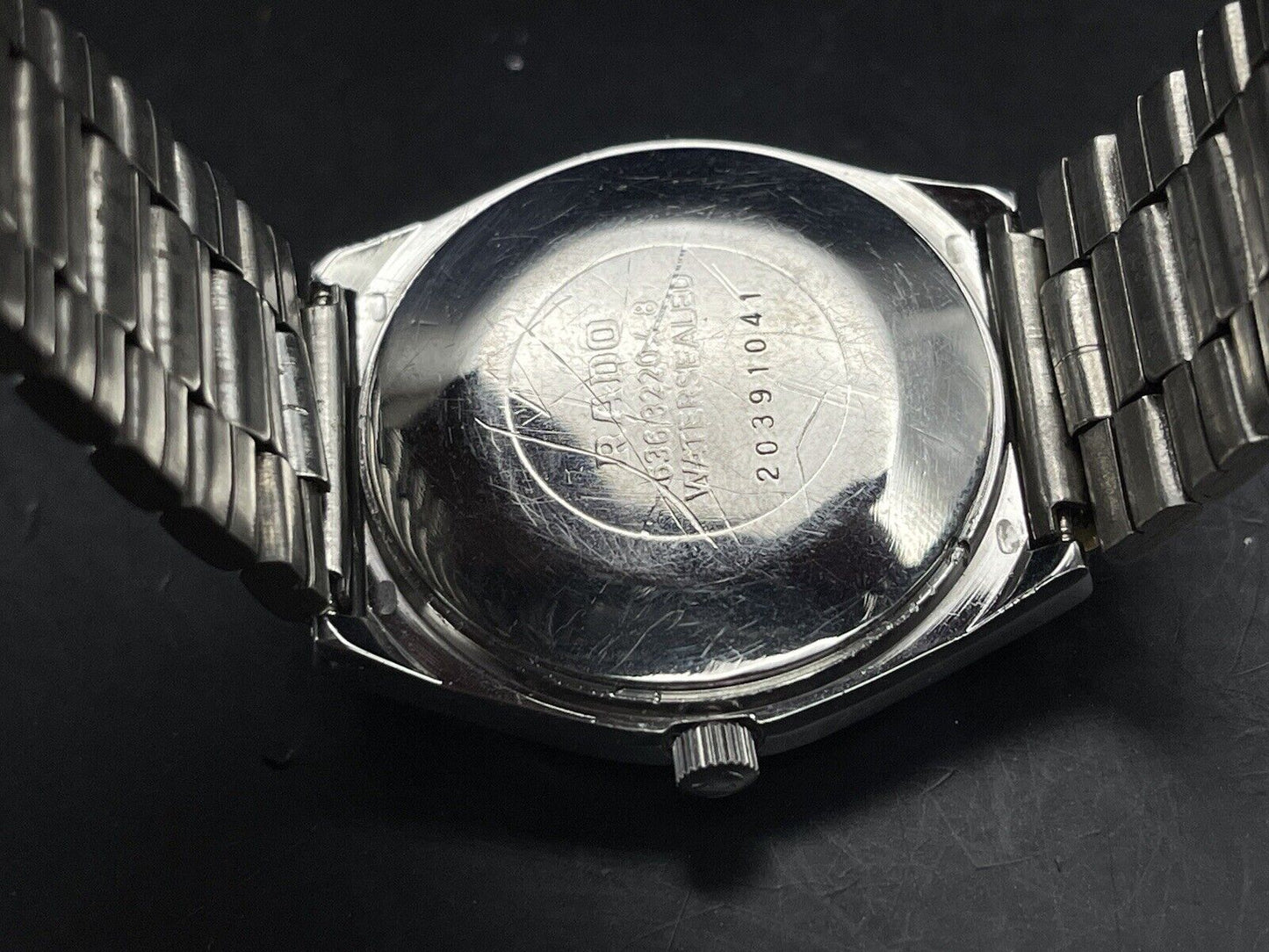 Vintage Rado Voyager Black Diamond Dial Automatic Gents Watch, 38mm, Swiss - Grab A Watch Co