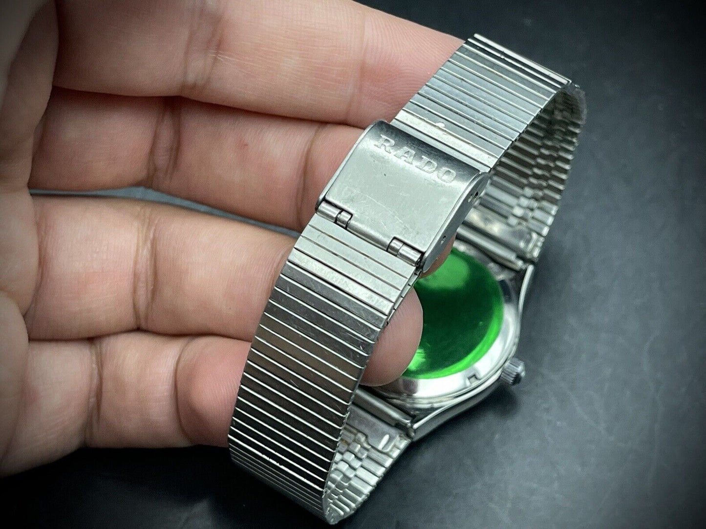 Vintage Rado Voyager Diamond Dial Rare Automatic Gents Watch, 35mm, Swiss Made - Grab A Watch Co