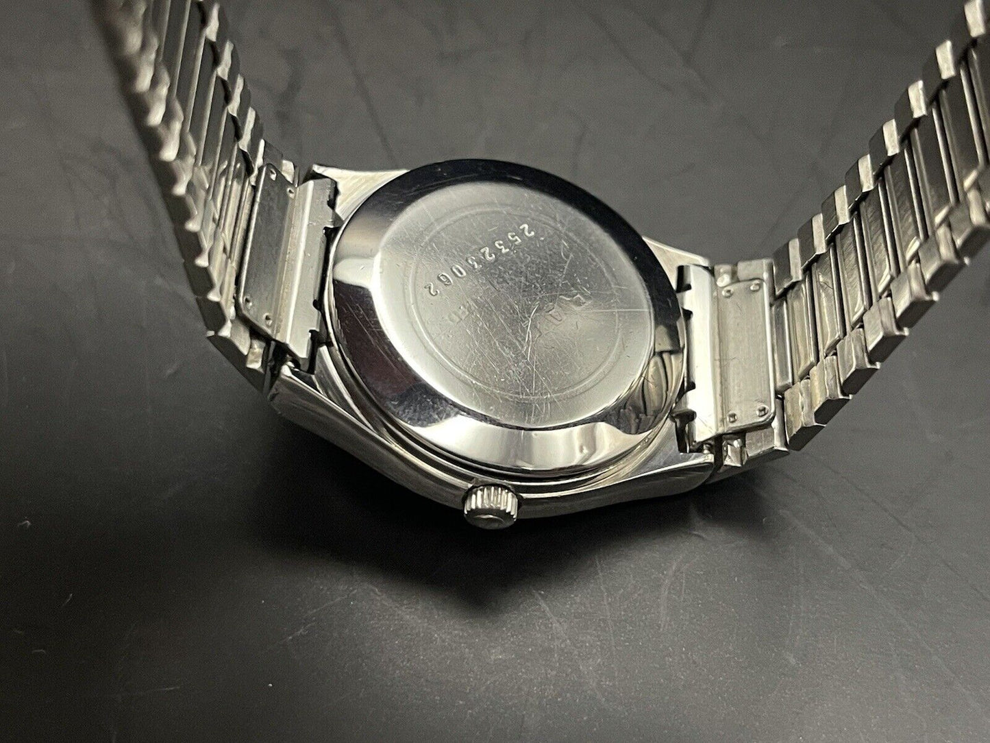 Vintage Rado Voyager Gold Sand Dial Automatic Unisex Watch, 31mm, Swiss Made - Grab A Watch Co