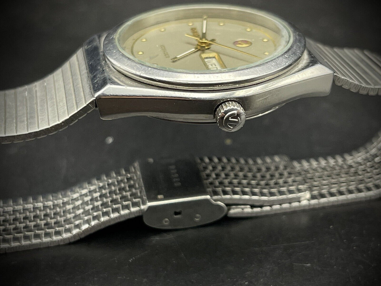 Vintage Rado Voyager Grey Dial Automatic Gents Watch, 35mm, Gift Watch, Swiss - Grab A Watch Co