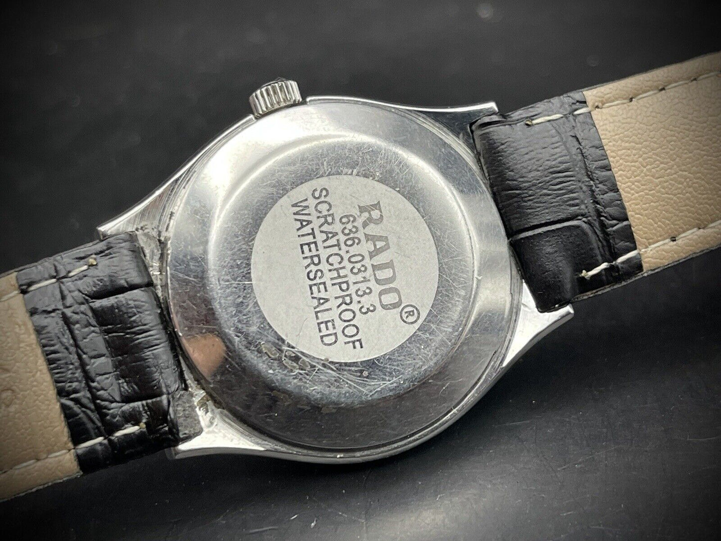 Vintage Rado Voyager Grey Diamond Dial Automatic Gents Watch, 35mm - Grab A Watch Co