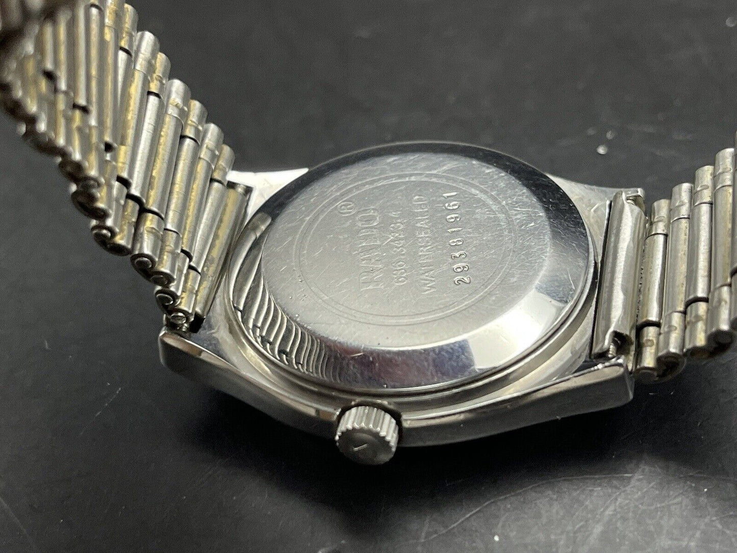 Vintage Rado Voyager Grey Diamond Dial Automatic Gents Watch, 35mm, Swiss Made - Grab A Watch Co