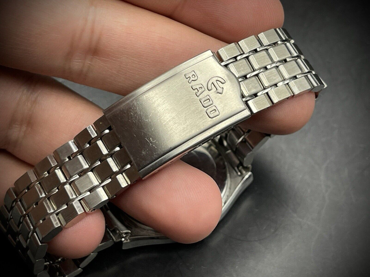 Vintage Rado Voyager Grey Diamond Dial Automatic Gents Watch, 35mm, Swiss Made - Grab A Watch Co
