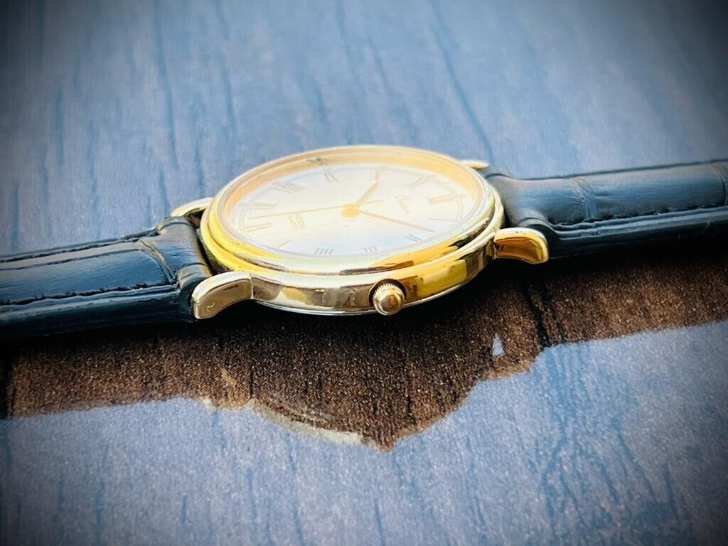 Vintage Ricoh Chateau Quartz Slim Mens Watch, Perfect 31mm - Grab A Watch Co