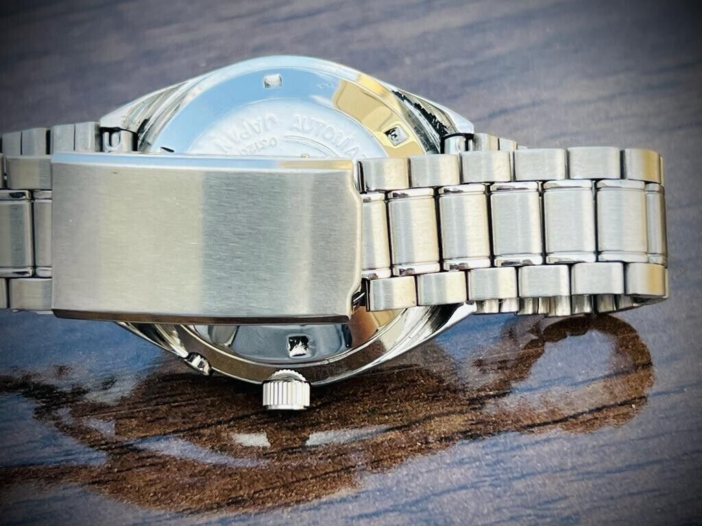 Vintage Ricoh Stunning Honeycomb Dial Automatic Mens Watch 37mm, Japan Made - Grab A Watch Co