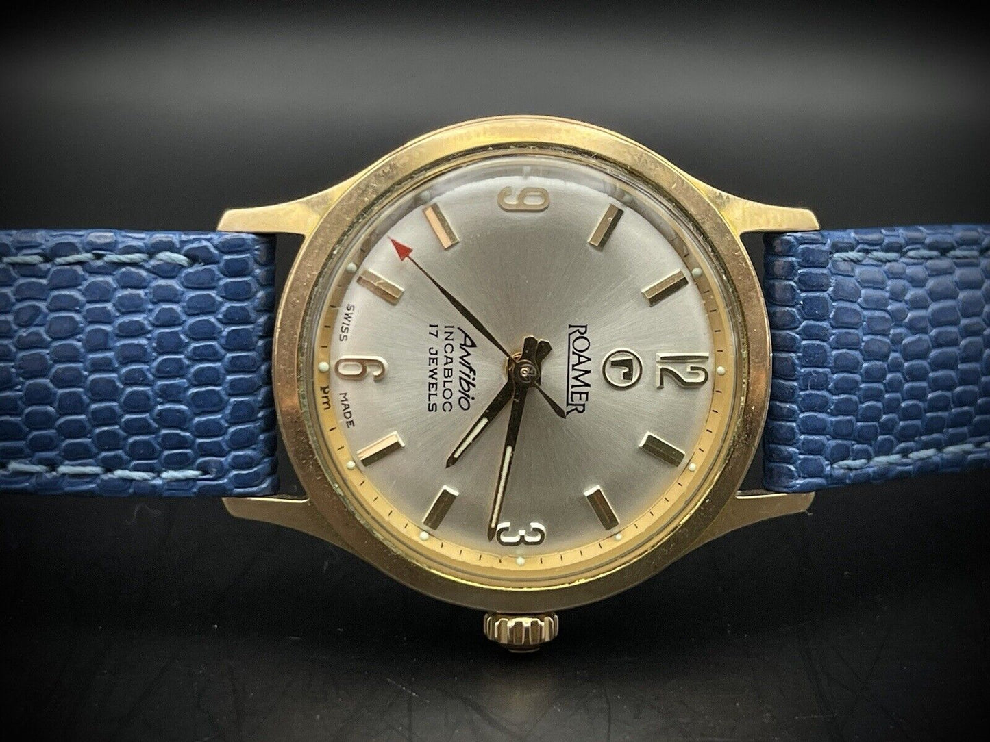 Vintage Roamer Anfibio Manual Wind Gents Watch, 30mm Gift Watch, Swiss Made - Grab A Watch Co