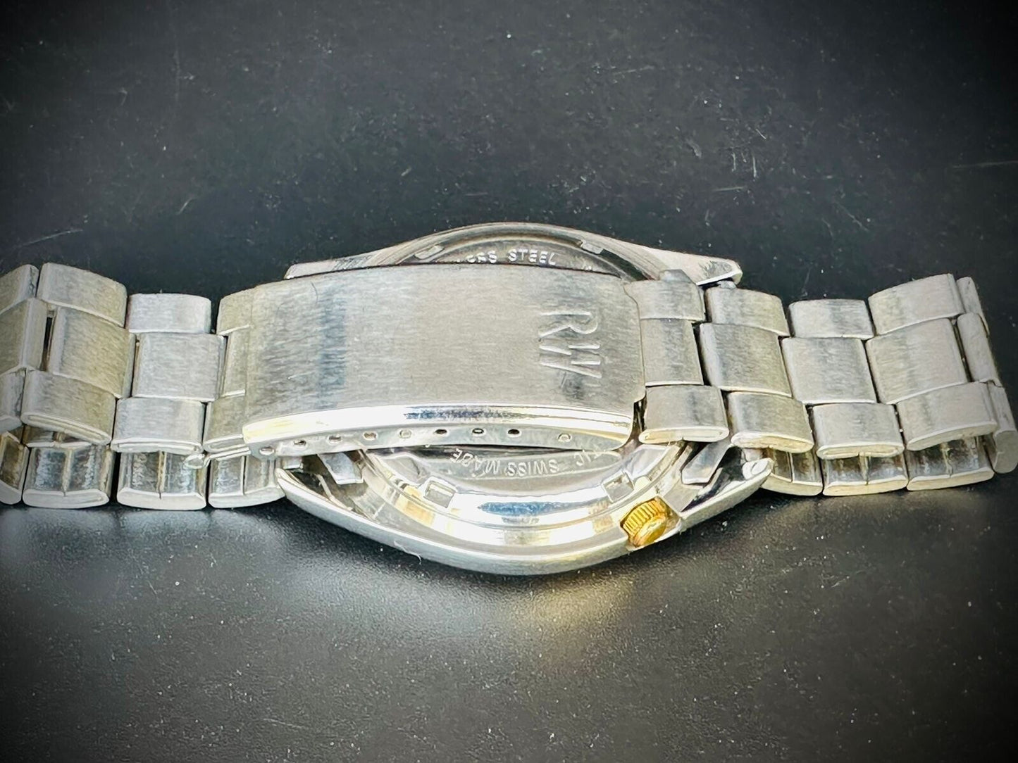 Vintage Roamer incabloc Golden Dial 25 Jewels Automatic Orignal Swiss made 36mm - Grab A Watch Co