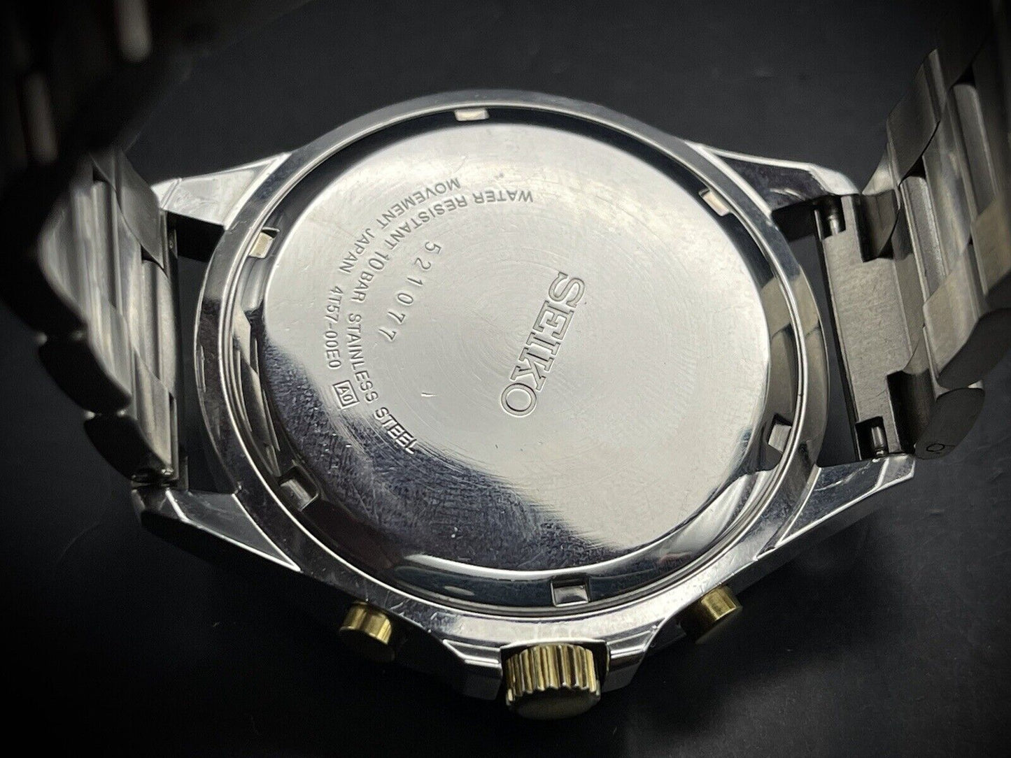 Vintage Seiko 100m Chronograph Quartz 42mm Mens Watch, Japan made - Grab A Watch Co
