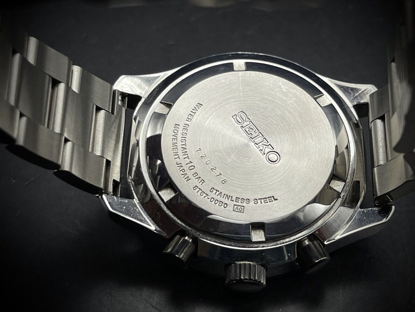 Vintage Seiko 100m Chronograph Quartz 42mm Mens Watch, Japan made - Grab A Watch Co