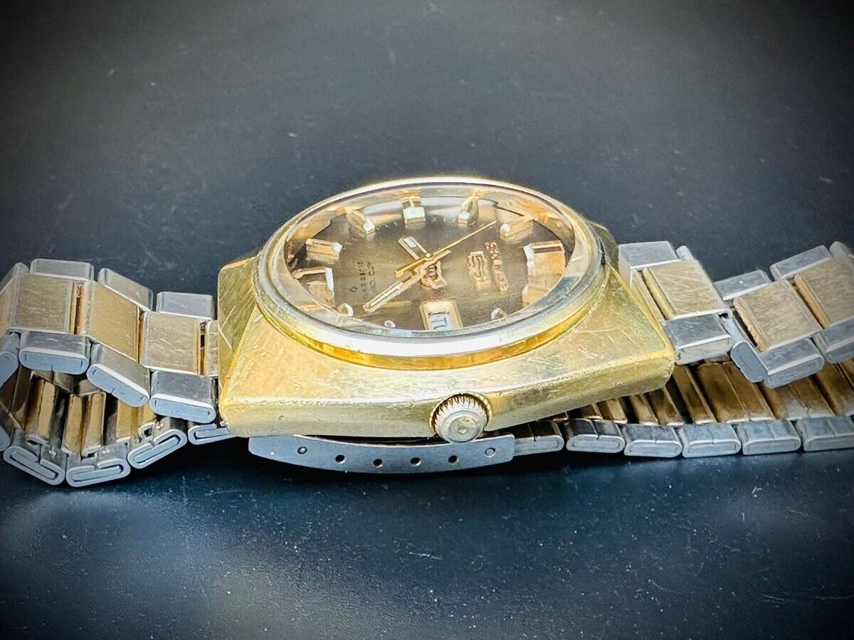 Vintage Seiko 5 Automatic 2/tone Brown Dial 21 Jewels 6319-7000 Japan 38mm - Grab A Watch Co