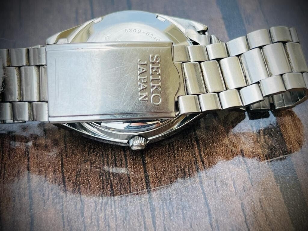 Vintage Seiko 5 Automatic Black Dial 17 Jewels 6309-6240, Japan 34mm - Grab A Watch Co