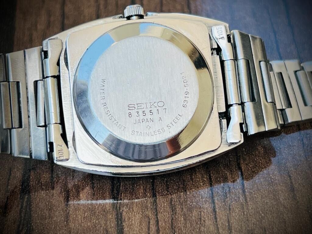 Vintage Seiko 5 Automatic Blue Dial 6319-5021 Mens Watch 35mm - Grab A Watch Co