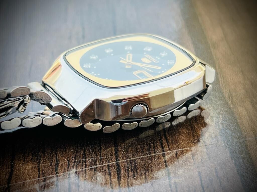 Vintage Seiko 5 Automatic Diamond Dial, 7009-5140, 38mm, Mens Watch, Japan Made - Grab A Watch Co