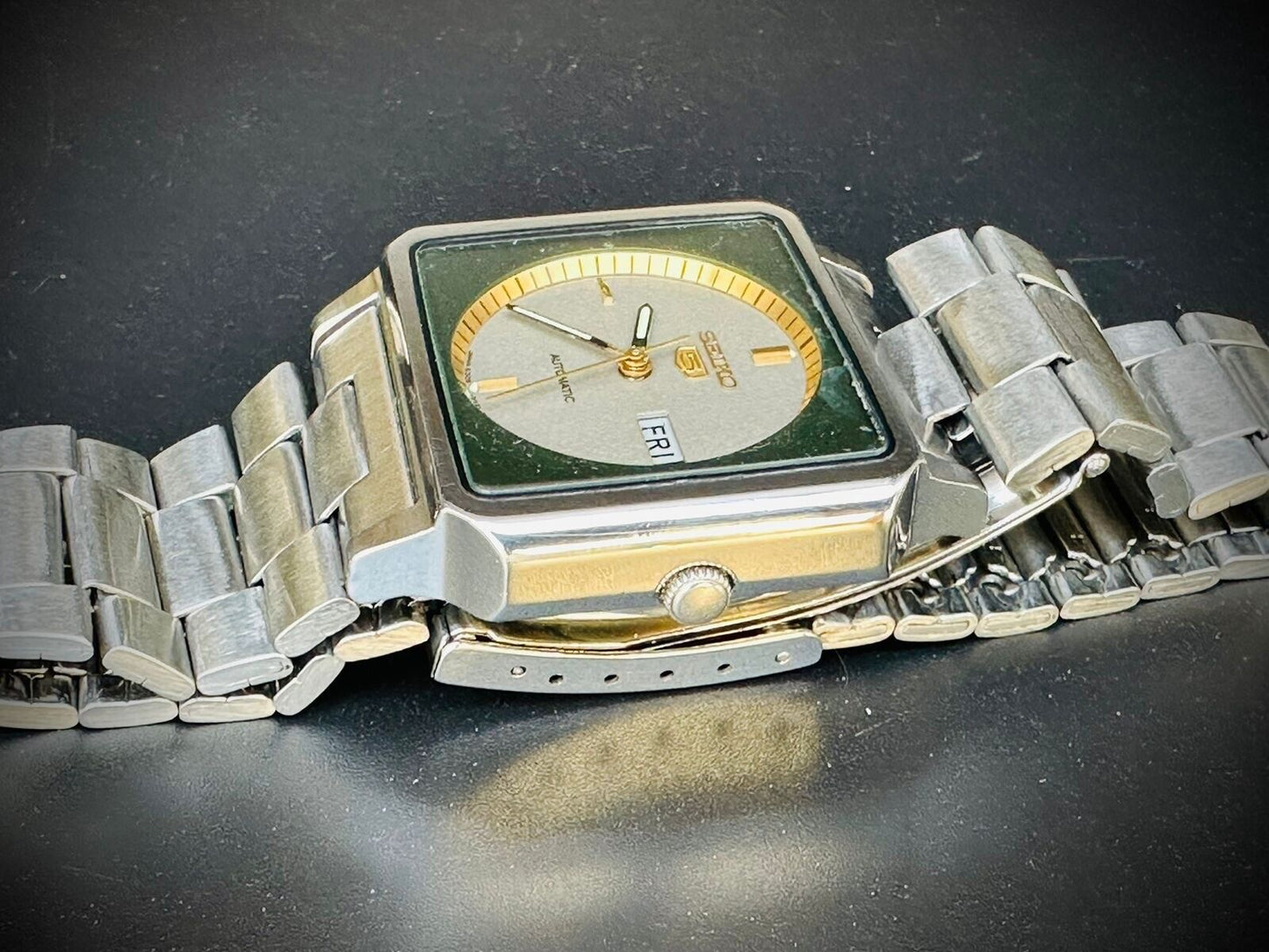 Vintage Seiko 5 Automatic Emerald & Grey Dial, 6309/547A, Mens Watch, Japan Made - Grab A Watch Co