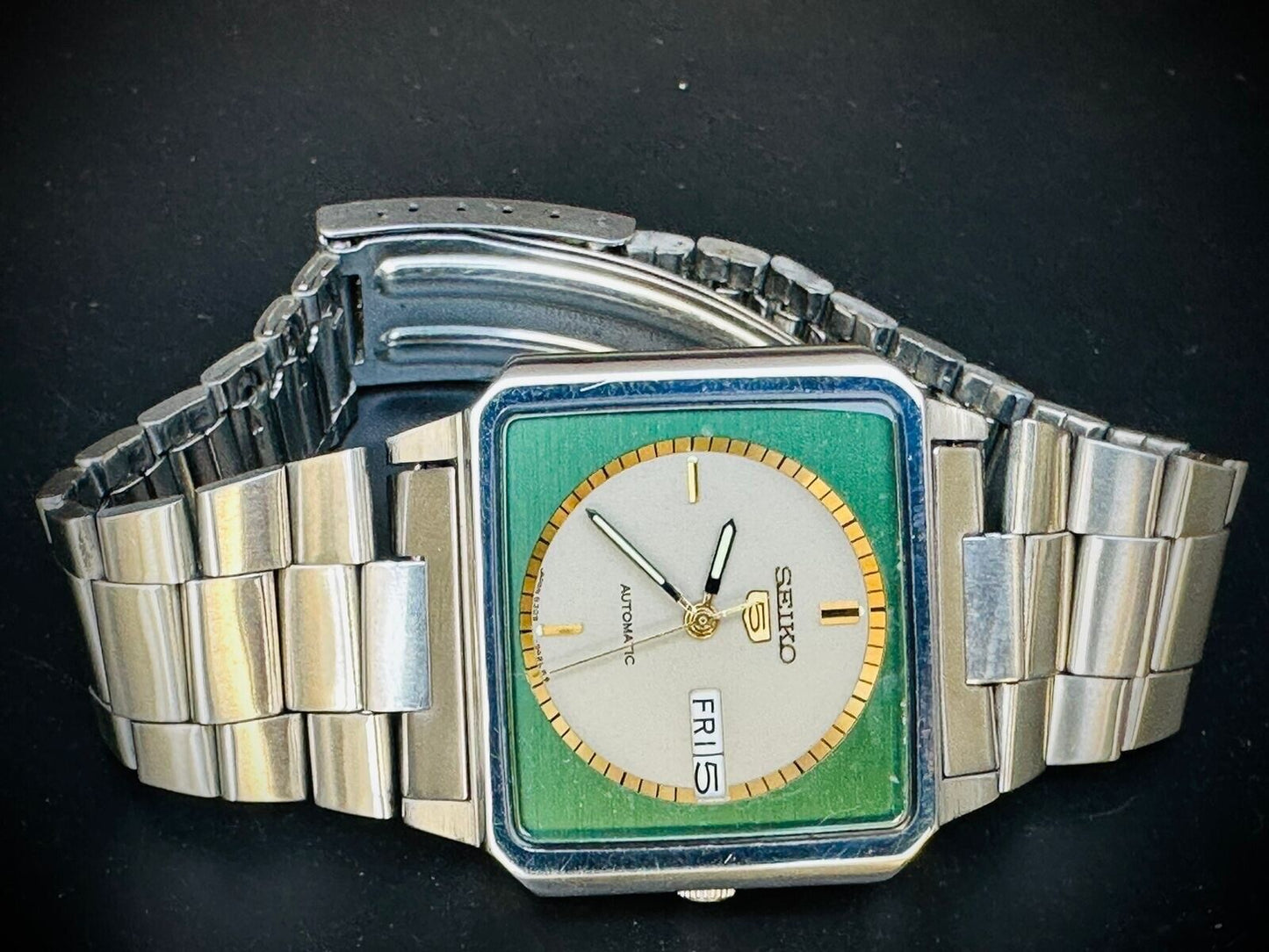 Vintage Seiko 5 Automatic Emerald & Grey Dial, 6309/547A, Mens Watch, Japan Made - Grab A Watch Co