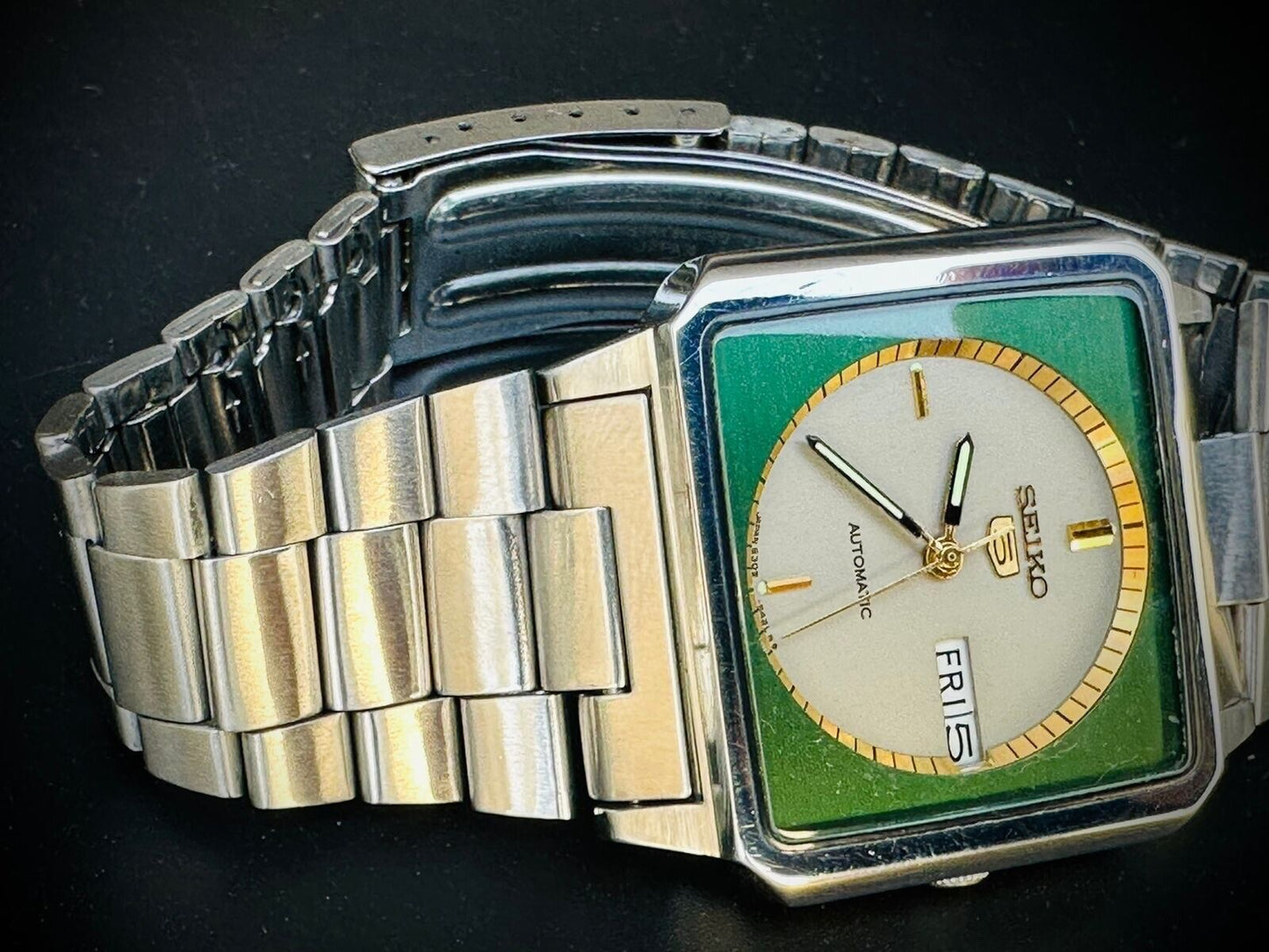 Vintage Seiko 5 Automatic Emerald & Grey Dial, 6309/547A, Mens Watch, Japan Made - Grab A Watch Co
