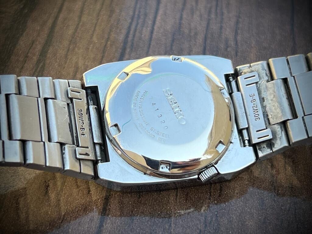 Vintage Seiko 5 Automatic Grey Dial 4227-00B0 Mens Watch 30mm - Grab A Watch Co