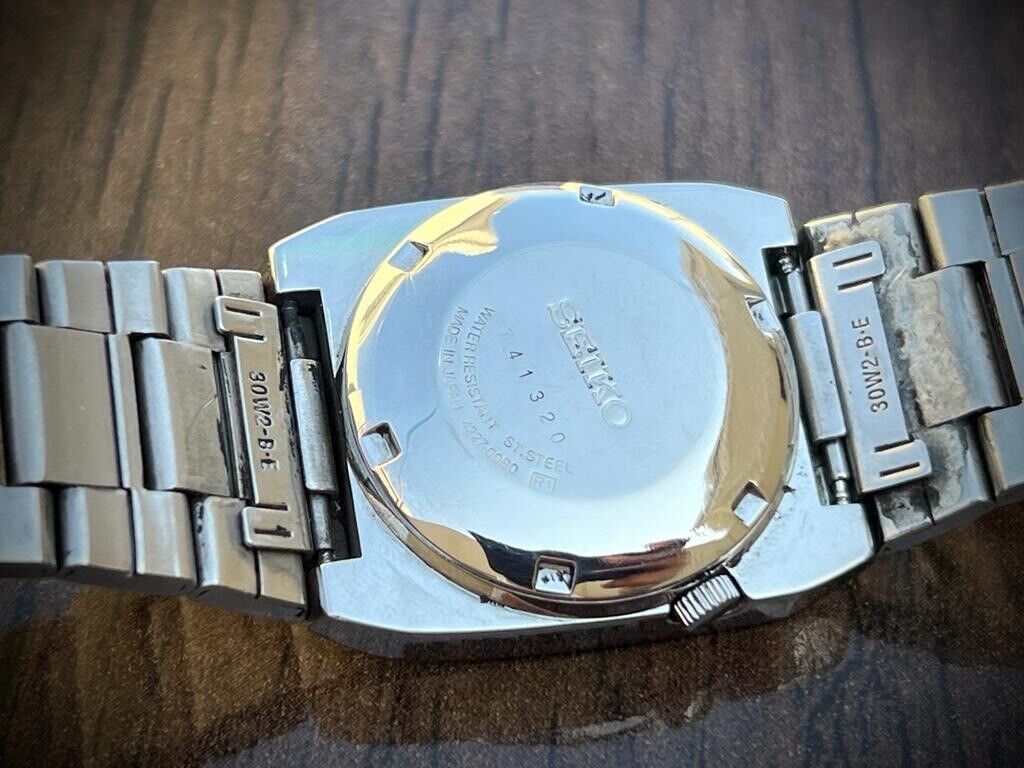 Vintage Seiko 5 Automatic Grey Dial 4227-00B0 Mens Watch 30mm - Grab A Watch Co