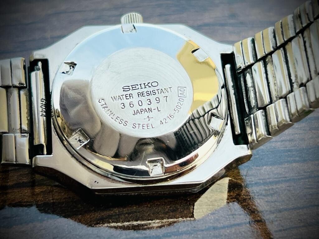 Vintage Seiko 5 Automatic Silver Dial 4216-5020, Japan 32mm - Grab A Watch Co