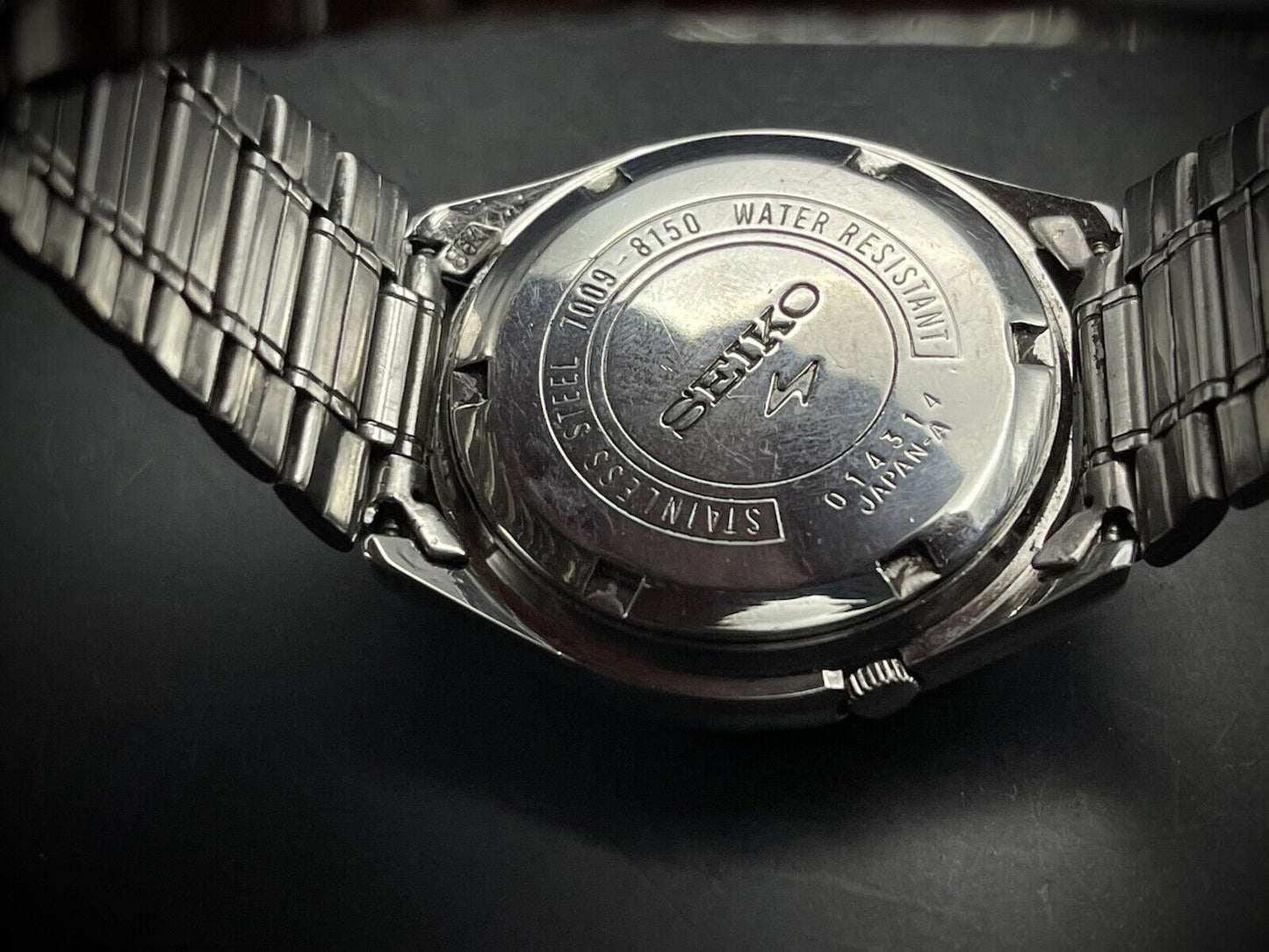 Vintage Seiko 5 Blue Dial 37mm 7009-8150 Gents Watch, Japan made - Grab A Watch Co