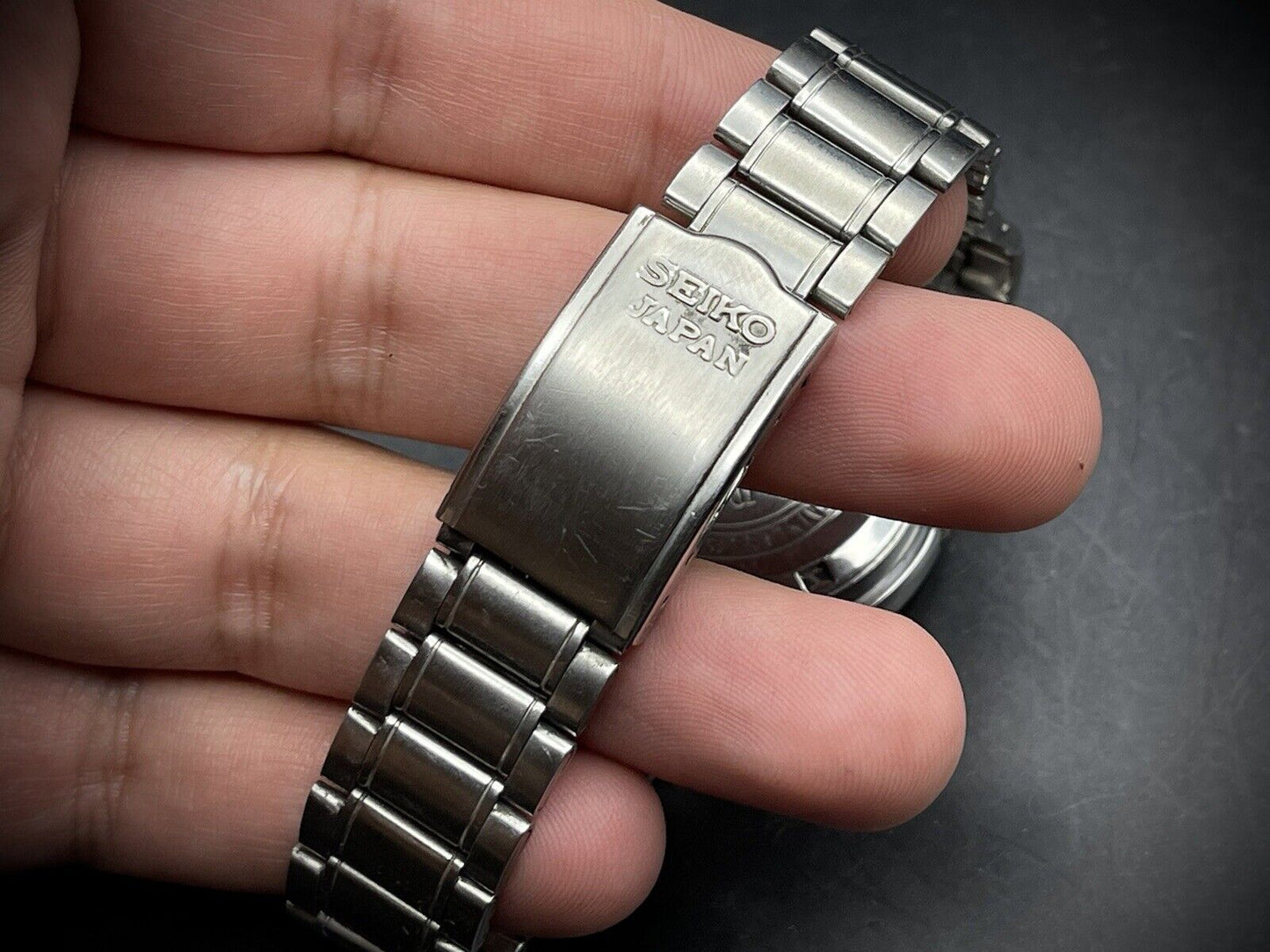 Vintage Seiko 5 Blue Dial 37mm 7009-8150 Gents Watch, Japan made - Grab A Watch Co